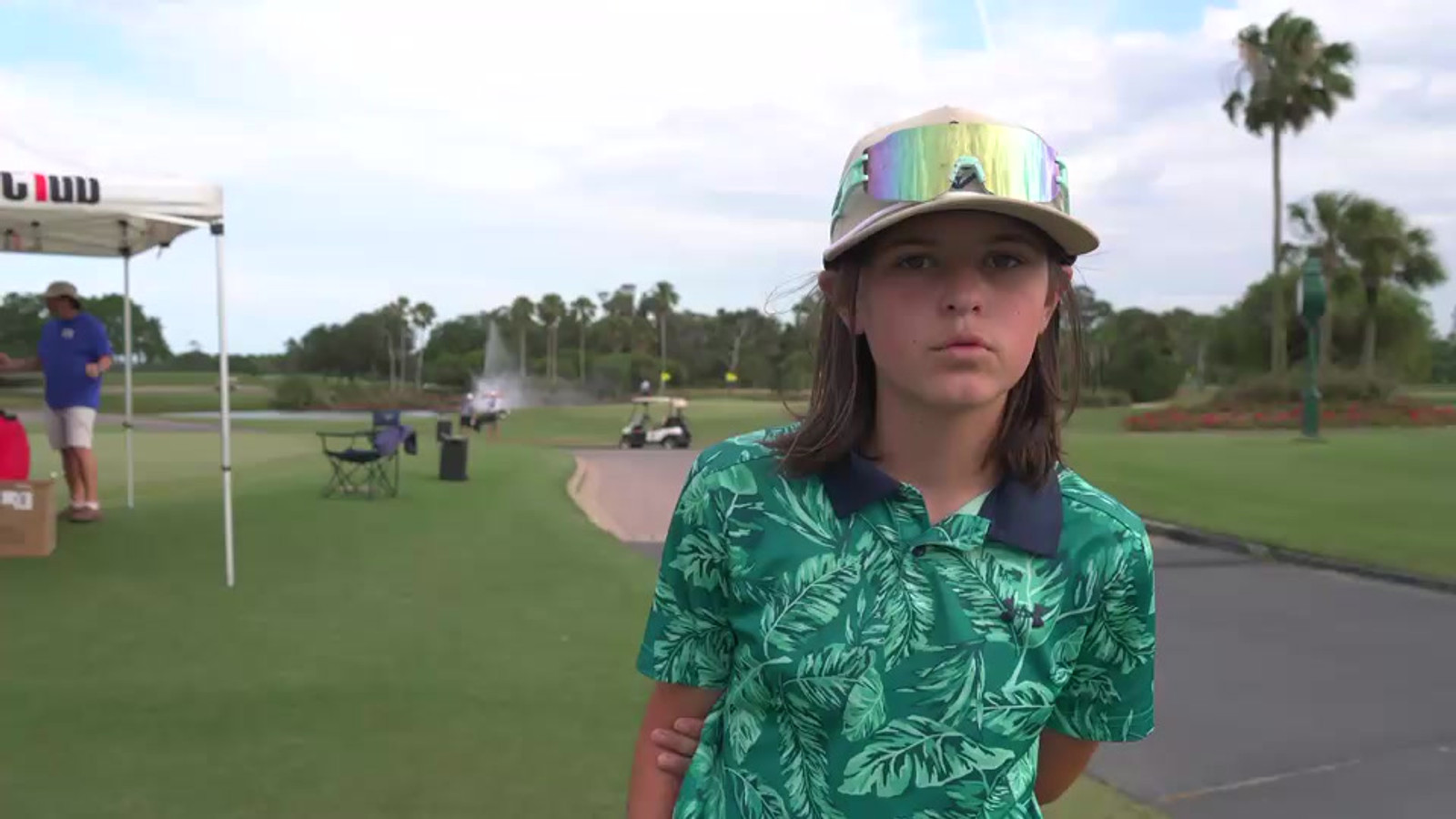 Junior golfer competing at an EPC event